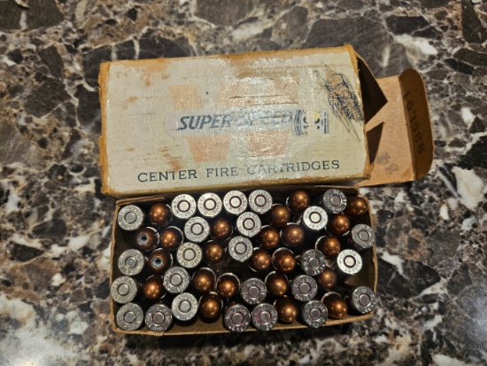 Winchester Super-Speed 38 Super Automatic (High Velocity) 130 Grain Full Metal Case Cartridges