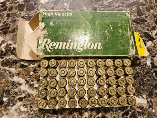 Remington 45 Auto Rim 230 Grain Lead High Velocity Cartridges