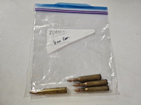 Lot of (4) 6mm Remington Bullets Ammo
