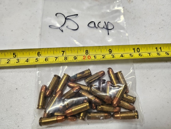 Lot .25 ACP Bullets Ammo