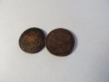 Two 1800s Two Cent Coins