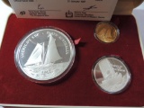 1987 Americas Cup Gold and Silver Coin Set