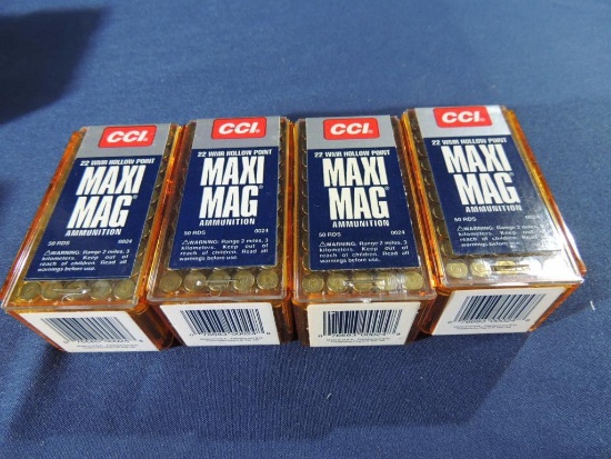 200 Rounds of CCI Mini Mag 22 WMR Ammo