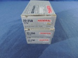Three Boxes of Federal 22-250 Rem