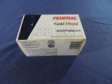 One Full Brick of Federal Gold Medal 22 Caliber