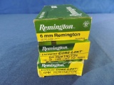 Three Boxes of 6mm Remington