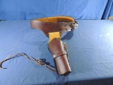 Hand Stitched Leather Cowboy Holster and Belt