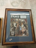 Five Framed Saturday Evening Post Pictures