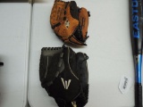 Two Easton Baseball Gloves