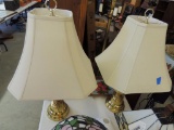 Two Brass Lamps