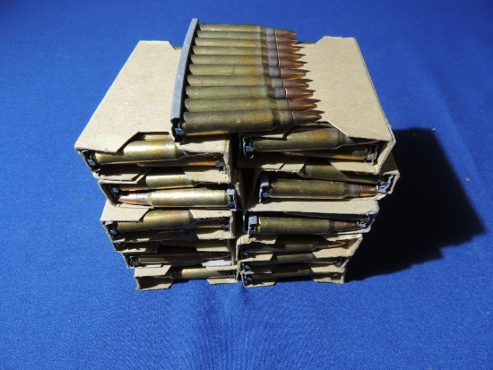 250 Rounds of 223 Ammunition on Stripper Clips