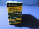Four Boxes of Remington 17 Rem Ammo