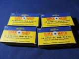 Four Boxes of Vintage 38 Special Reloaded Ammo