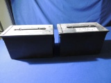 Two Metal Ammo Cans