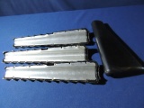 Three Triangular Hand Guard Pieces and Stock