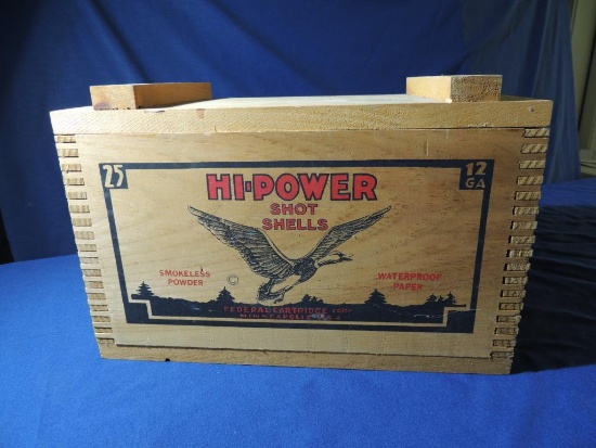 Federal Wooden Ammo Box