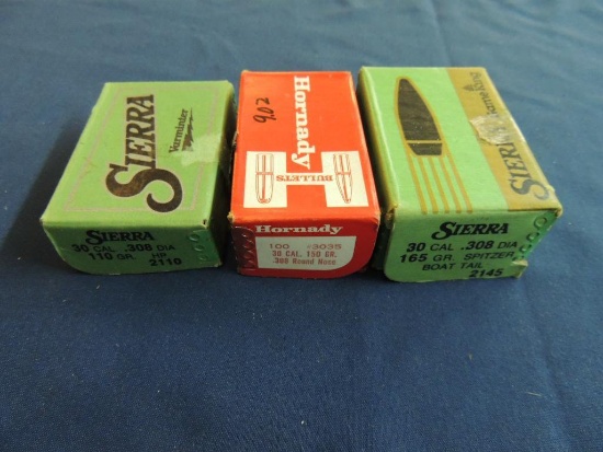 Lot of 30 Caliber Reloading Bullets