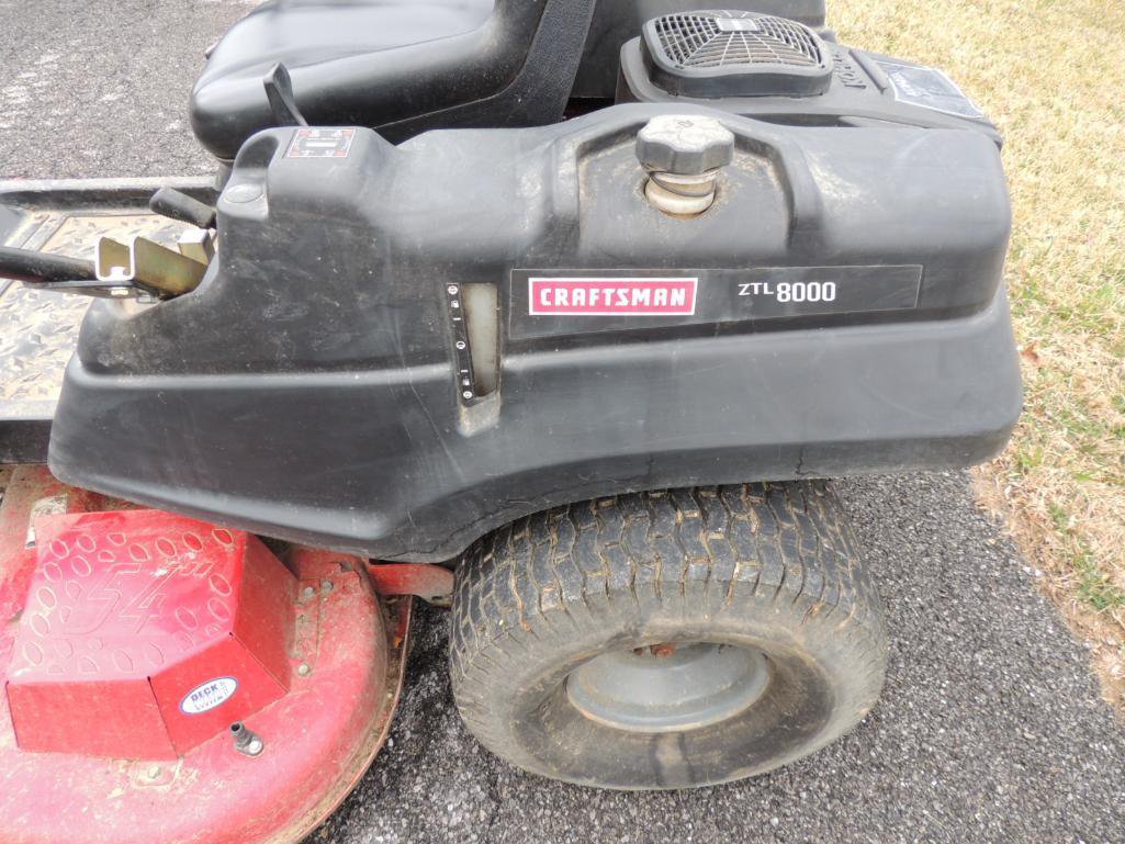 Craftsman ZTL 8000 Zero Turn Lawn Mower Proxibid