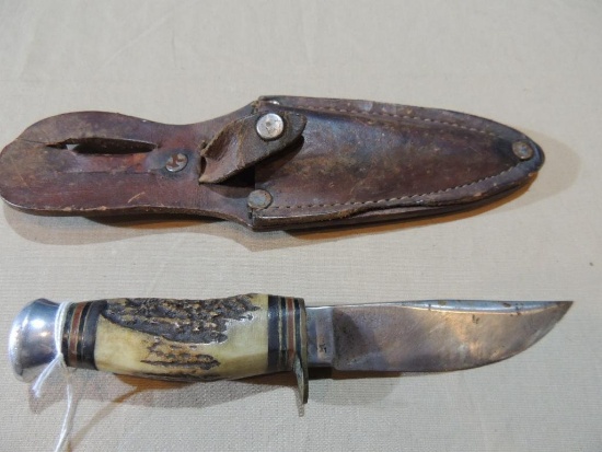 Vintage Stag Horn Hunting Knife