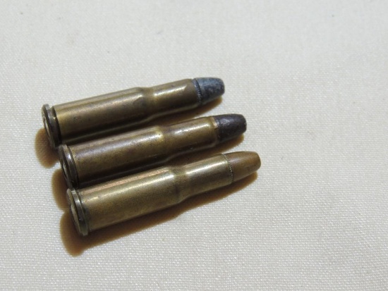 Three 25-20 Winchester Cartridges