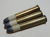 Three 45-75 Sharps Cartridges