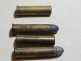 Four 12mm Cane Gun Cartridges