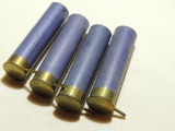 Four 24 Gauge Pin Fire Paper Shotgun Shells