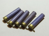 Five 12mm Pin Fire Shotgun Shells
