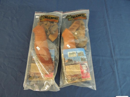 Two Bianchi Leather Gun Holsters