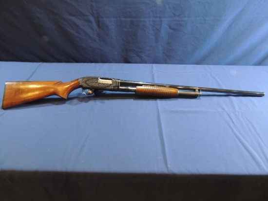 Custom Engraved Winchester Model 12 12 Gauge