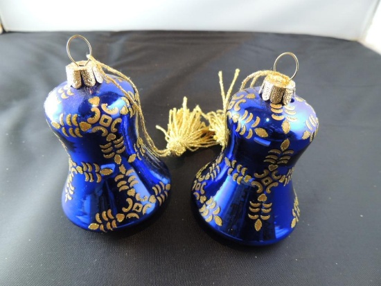 Two Waterford Christmas Bell Ornaments