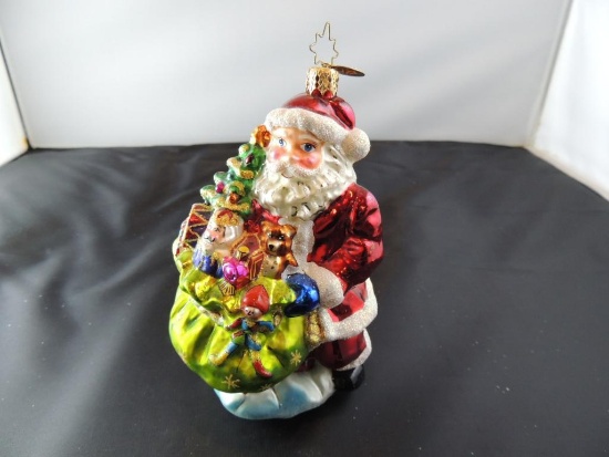 Christopher Radko Santa Ornament