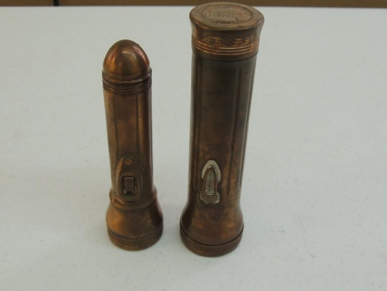 Two Winchester Copper Flashlights