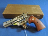 Unfired 4 Inch Nickel Colt Python 357 Magnum