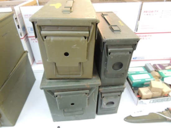 Four Empty Ammo Cans