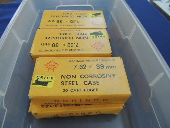 Six Boxes of Norinco 7.62x39mm Ammo