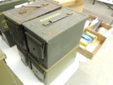 Four Metal Ammo Cans