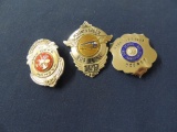 Three West Virginia Bus and Fire Department Badges