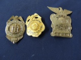 Three West Virginia Various Officials Badges