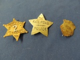 Three West Virginia Railroad Police Badges
