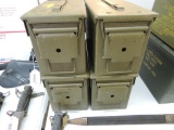 Four Empty Ammo Cans