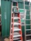 Three Fiber Glass Step Ladders