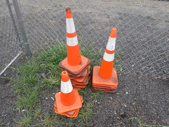 Large Lot of Construction Cones