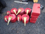 Large Group of Gas Cans