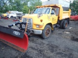 1998 Ford F700 Diesel Snow Removal Dump Truck