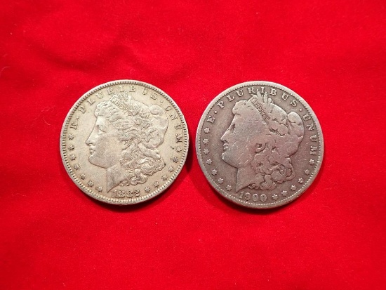 Two Morgan Dollars