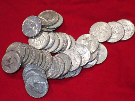 Forty Clad Kennedy Half Dollars