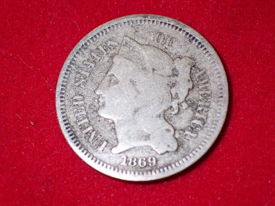 1869 Three Cent