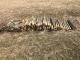 Large Group of Fence Posts