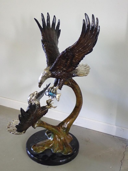 Bronze Eagle Sculpture from Anheuser Busch Family Estate